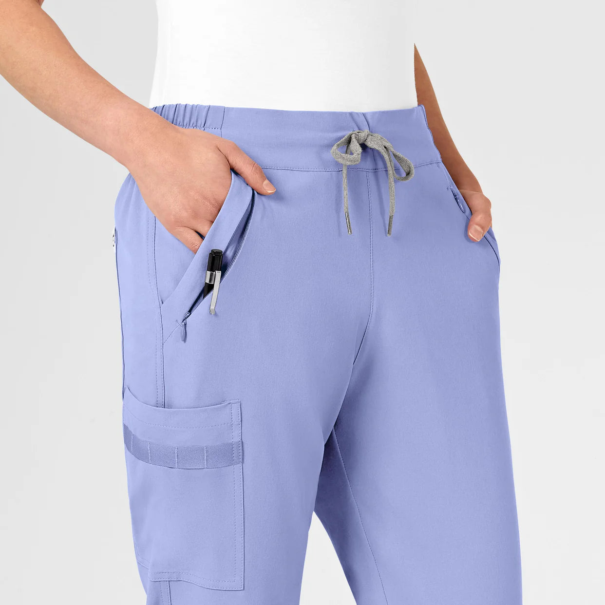 WINK RENEW Women's Jogger Scrub Pant Ceil Blue