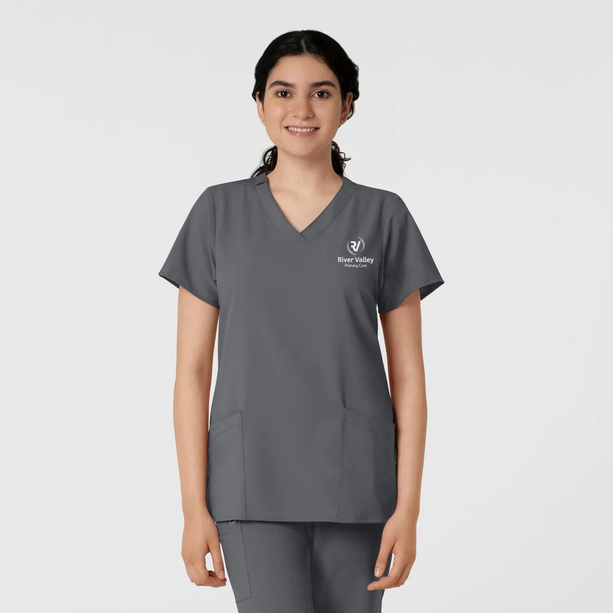 Wink Scrub Top Pewter