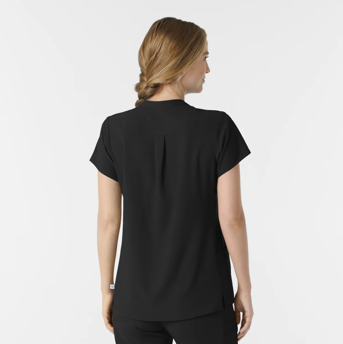 Wink Scrub Top Black