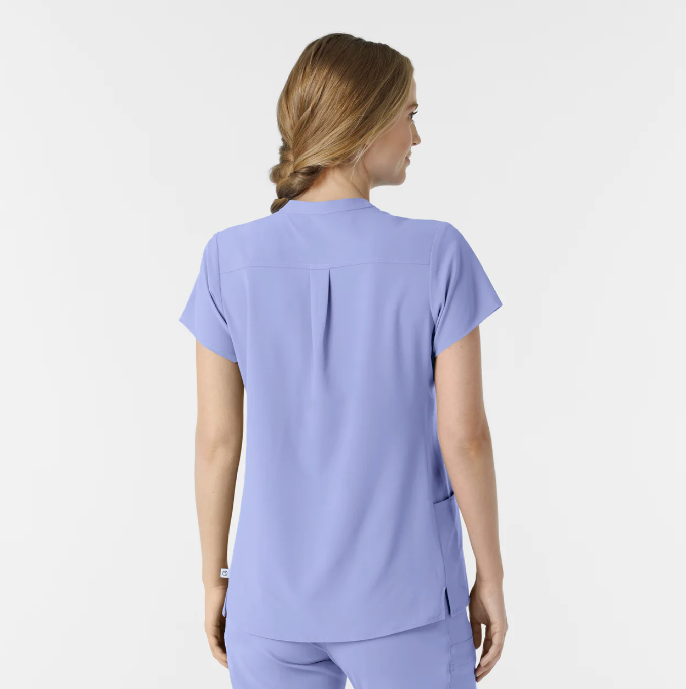 Winks Scrub Top Ceil Blue