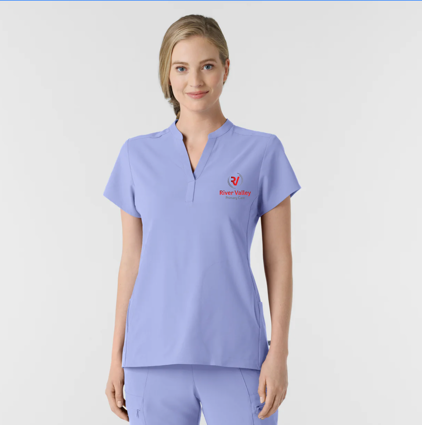 Winks Scrub Top Ceil Blue