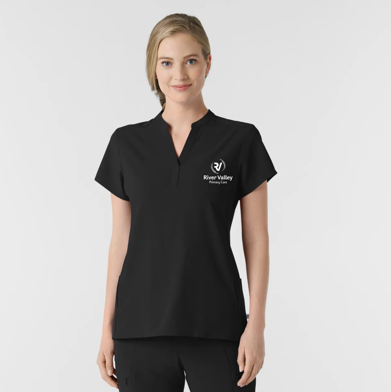 Wink Scrub Top Black