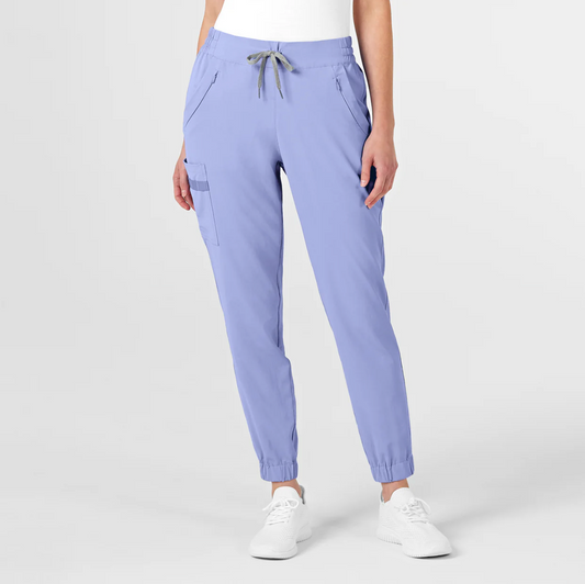 WINK RENEW Women's Jogger Scrub Pant Ceil Blue