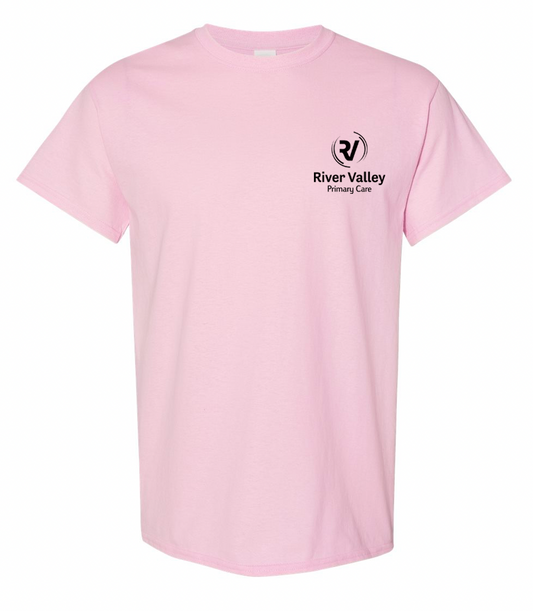 Pink Gildan Short Sleeve
