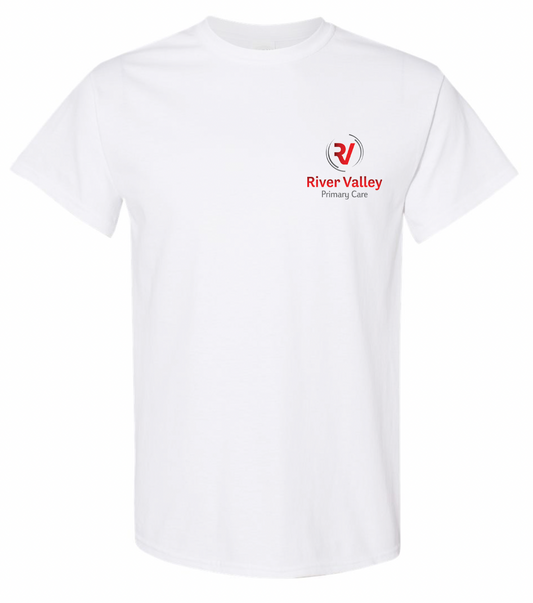 White Gildan Short Sleeve